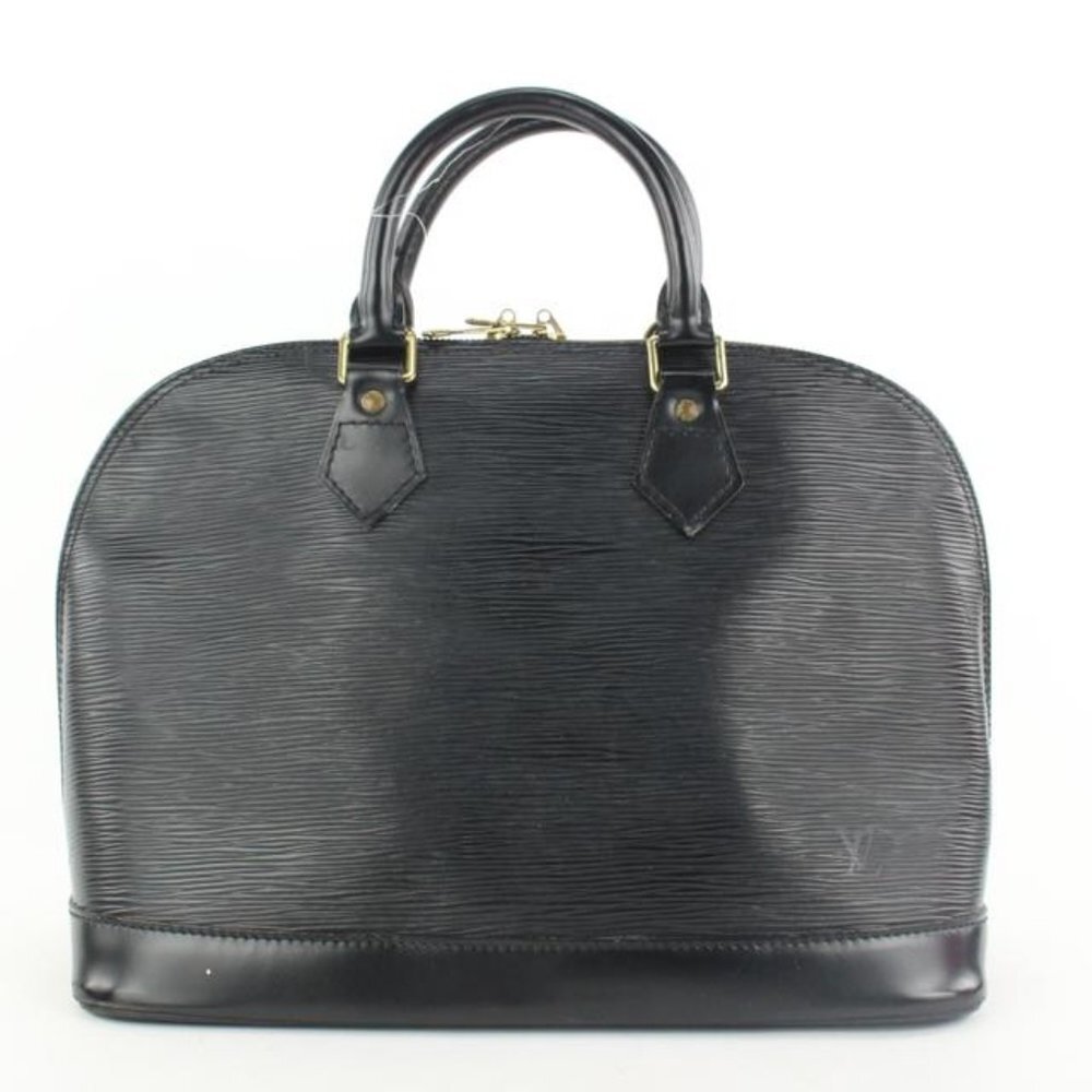 Louis Vuitton Black Epi Leather Noir Alma PM Bowle